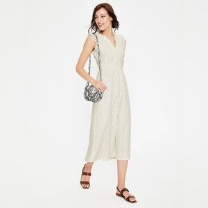 Boden Cream Midi Dress